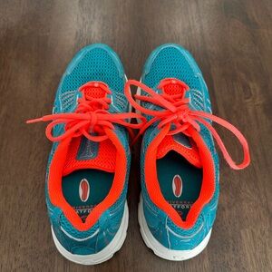 Brooks Launch Women’s Teal and Orange Running Shoes Size 9.5